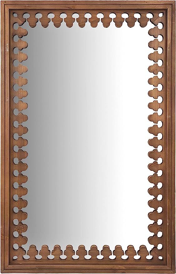 Creative Co-Op 43.25" Wall Reflective Mirrors, Medium Wood Stain | Amazon (US)