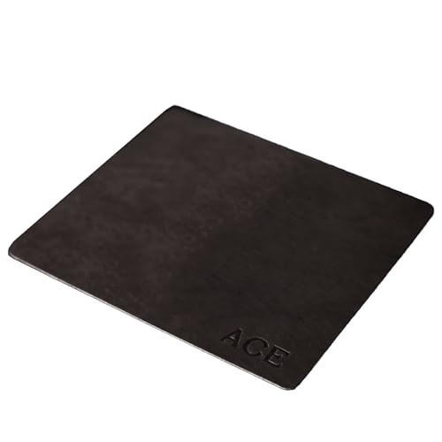 Customized Leather Mouse Pad | WFH | Personalized Monogrammed Initials | 7.5 x 9 In. | Classic | High Quality | Brown, Black, Tan, Gray & Red | Great Gift | Genuine Leather | Made In USA | Ships Free | Amazon (US)