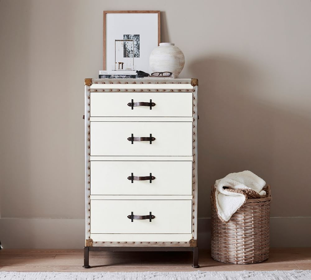 Ludlow Trunk 4-Drawer Tall Dresser | Pottery Barn (US)