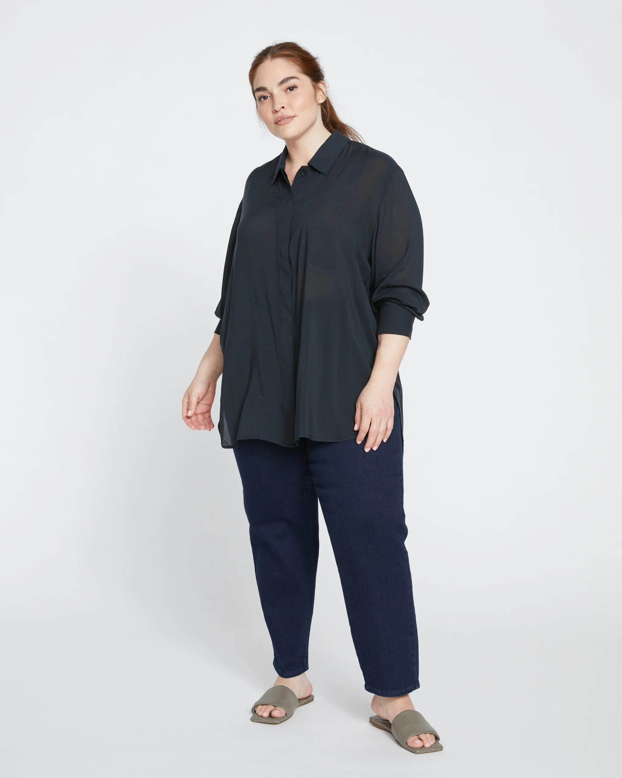 Toni Hi Low Tunic
   Black | Universal Standard
