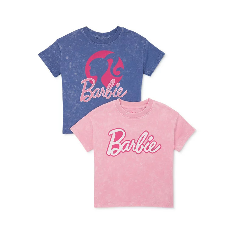 Barbie Baby and Toddler Girls Graphic Tee, 2-Pack, Sizes 12M-5T | Walmart (US)