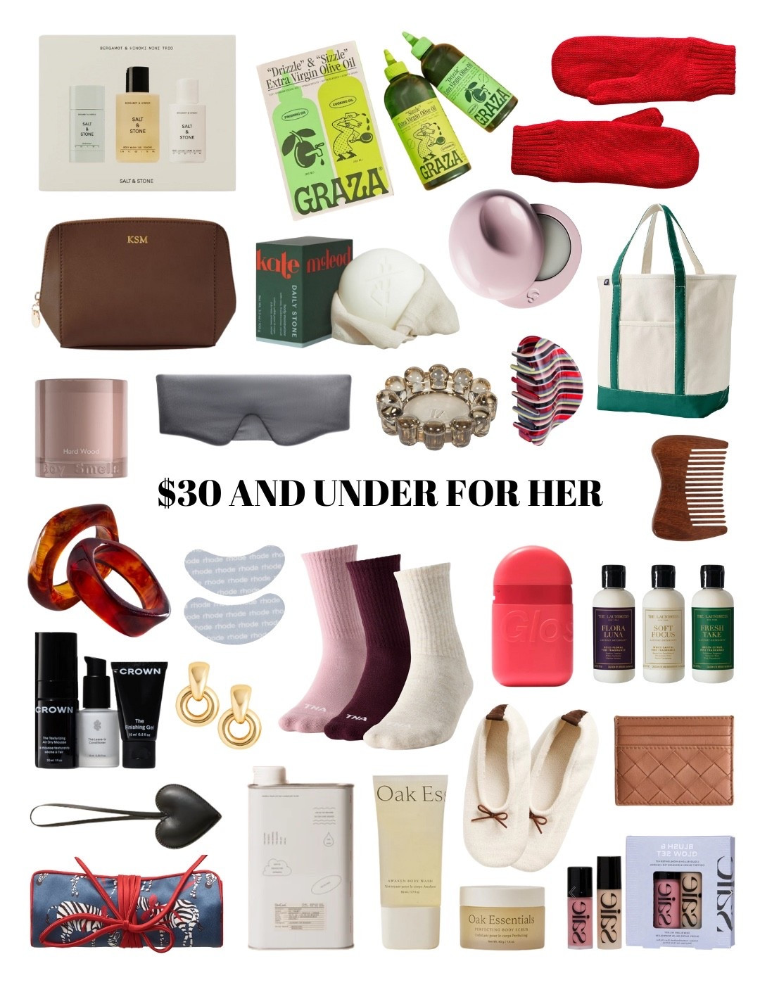 🎁GIFTS FOR HER: $30 & UNDER🎁 

#LTKGiftGuide #LTKHoliday #LTKSeasonal