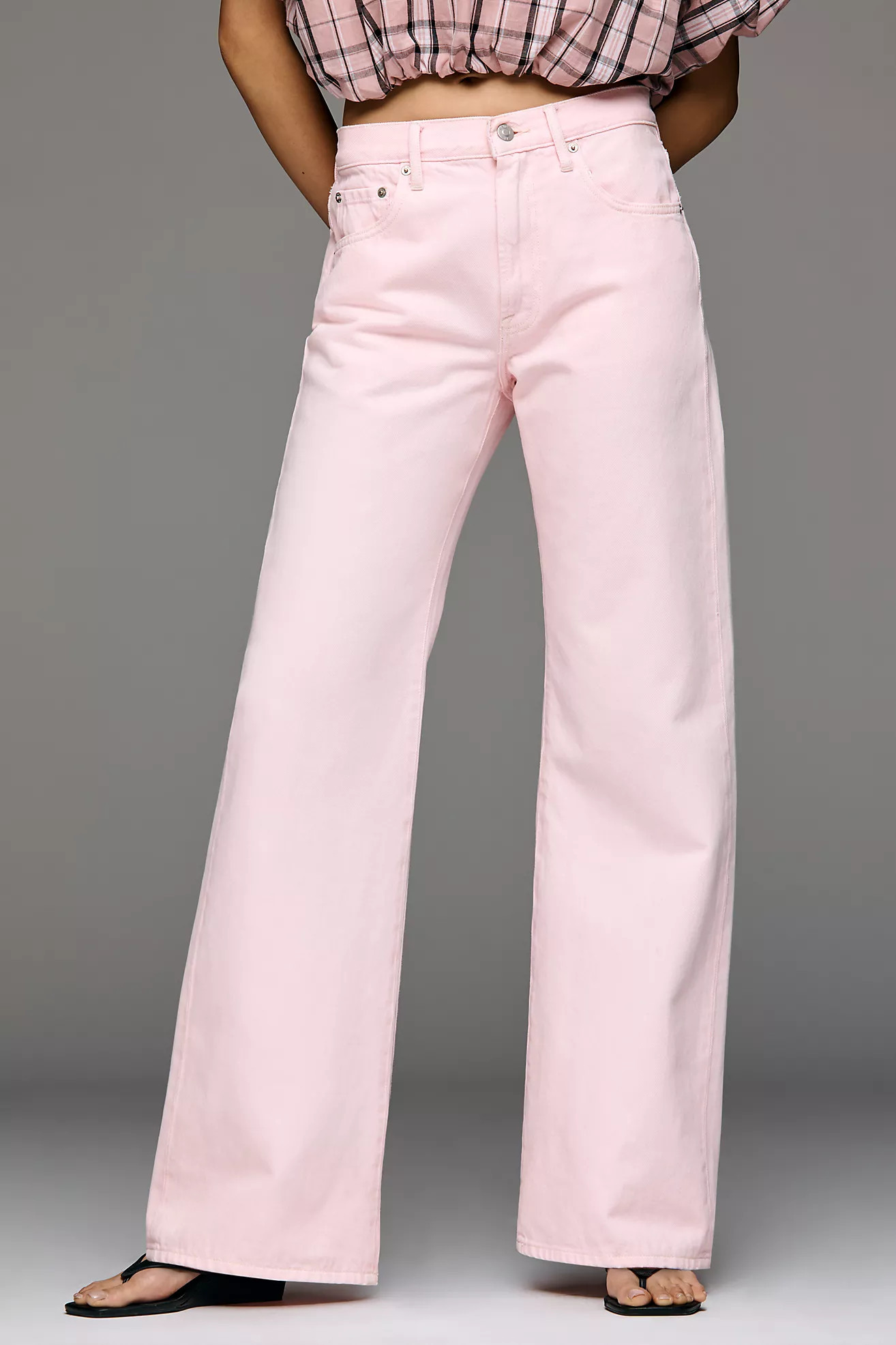 Pistola Larsen High-Rise Relaxed Wide-Leg Jeans | Anthropologie (US)