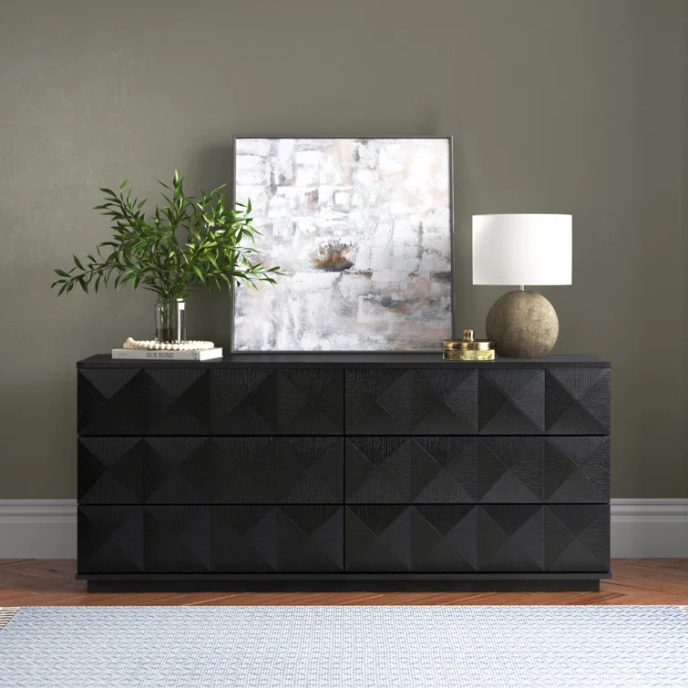 Dax 6 Drawer 63'' W Double Dresser | Wayfair North America
