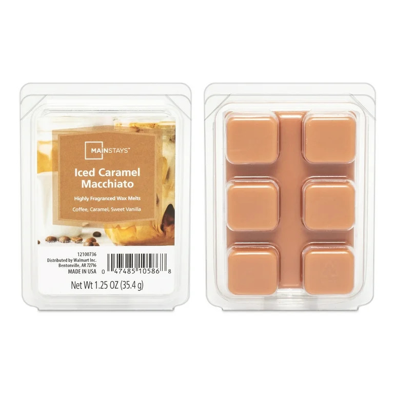 Mainstays Iced Caramel Macchiato Scented Wax Melt, 1.25 oz | Walmart (US)