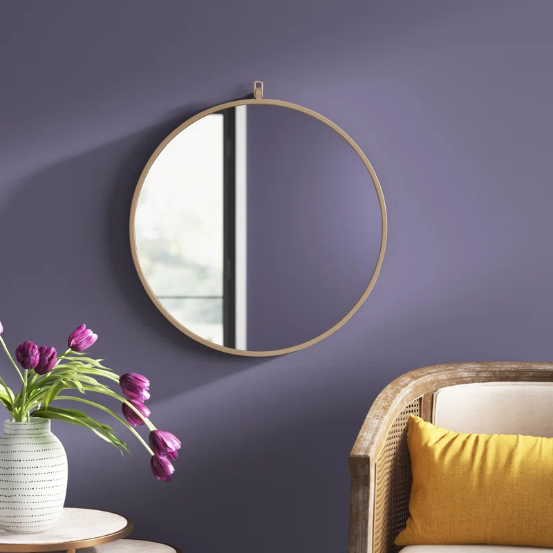 Cassie Round Metal Wall Mirror | Wayfair North America