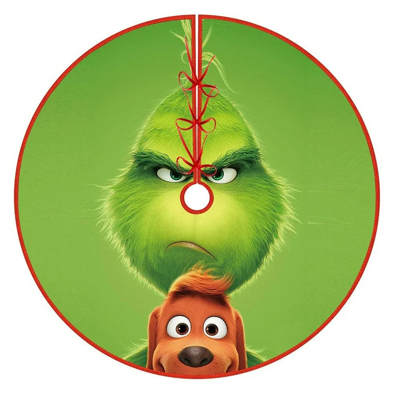 The Grinch Christmas Tree Skirt for Xmas Holiday Party Decorations,36inch Grinch Decorations Gift... | Walmart (US)