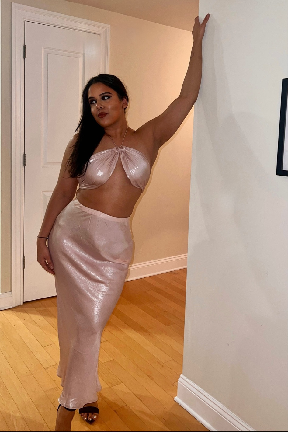 Transform into a modern-day Pink Lady with the allure of this matching satin skirt set 💗

Channeling those Frenchy vibes for an effortlessly chic Valentine’s Day outfit or a date night look that's perfect for any occasion.

This set is from Meshki 

#LTKstyletip #LTKmidsize #LTKfindsunder100