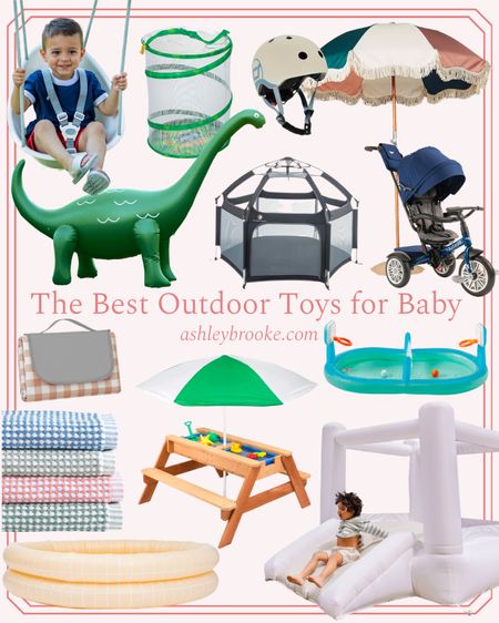 I love these outdoor toys for babies! More info available on my blog Ashleybrooke.com🤍

#LTKFind #LTKbaby #LTKSeasonal