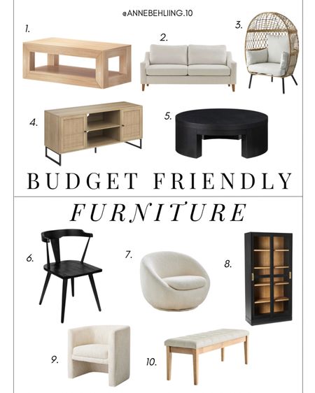 Budget friendly furniture finds, home finds that are budget friendly, living room furniture finds 

#LTKhome