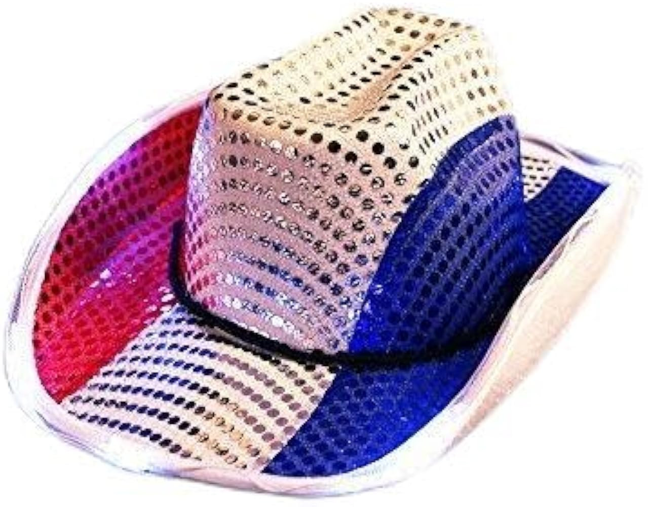 USA Patriotic LED Light-Up Cowboy Hat in Red, White, and Blue American Flag Colors | Party Favor,... | Amazon (US)