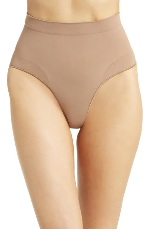 SKIMS Seamless Sculpt Mid Waist Briefs in Sienna at Nordstrom, Size X-Small | Nordstrom