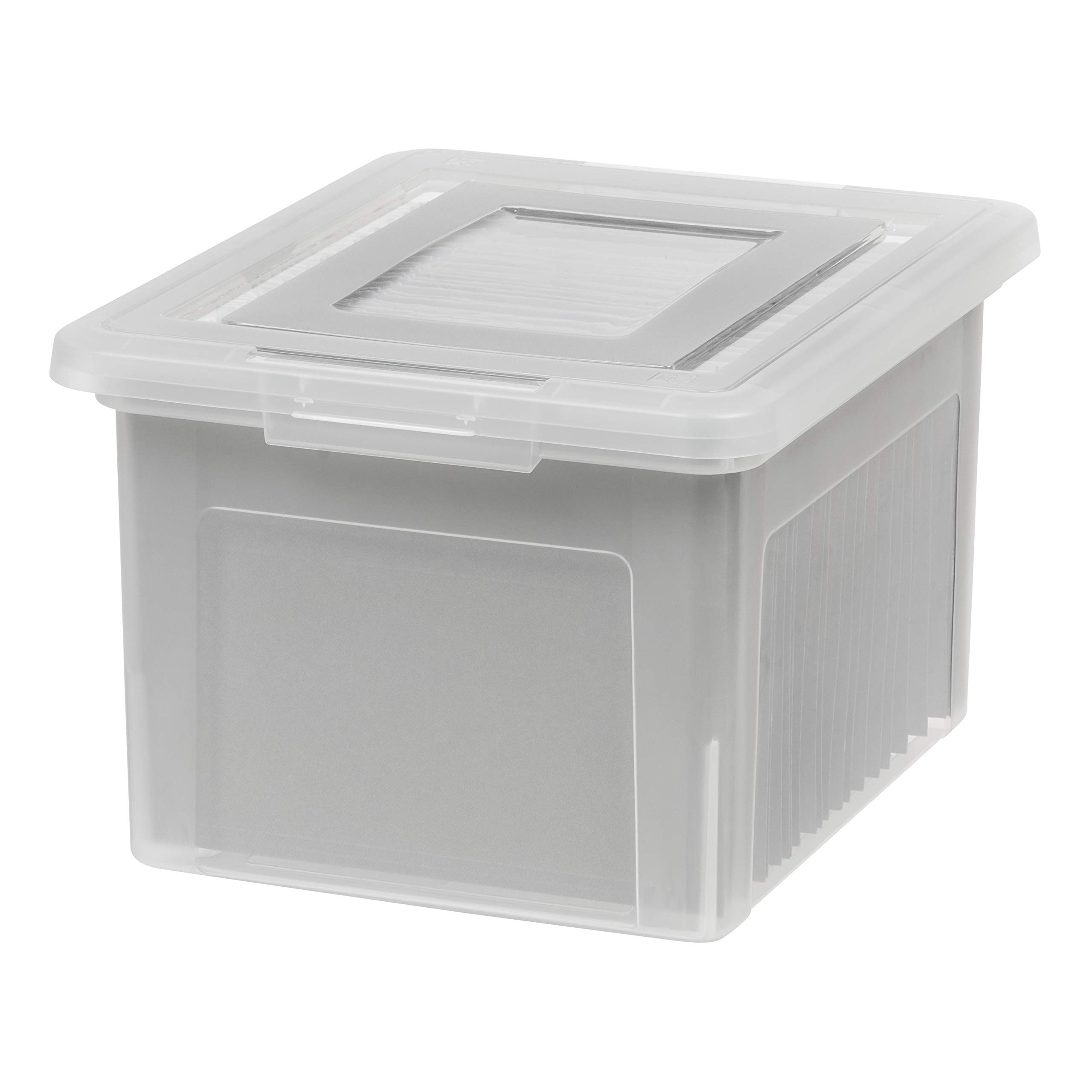 IRIS USA File Box, Plastic File Boxes With Lids, Document Organizer for Letter/Legal File, Docume... | Amazon (US)