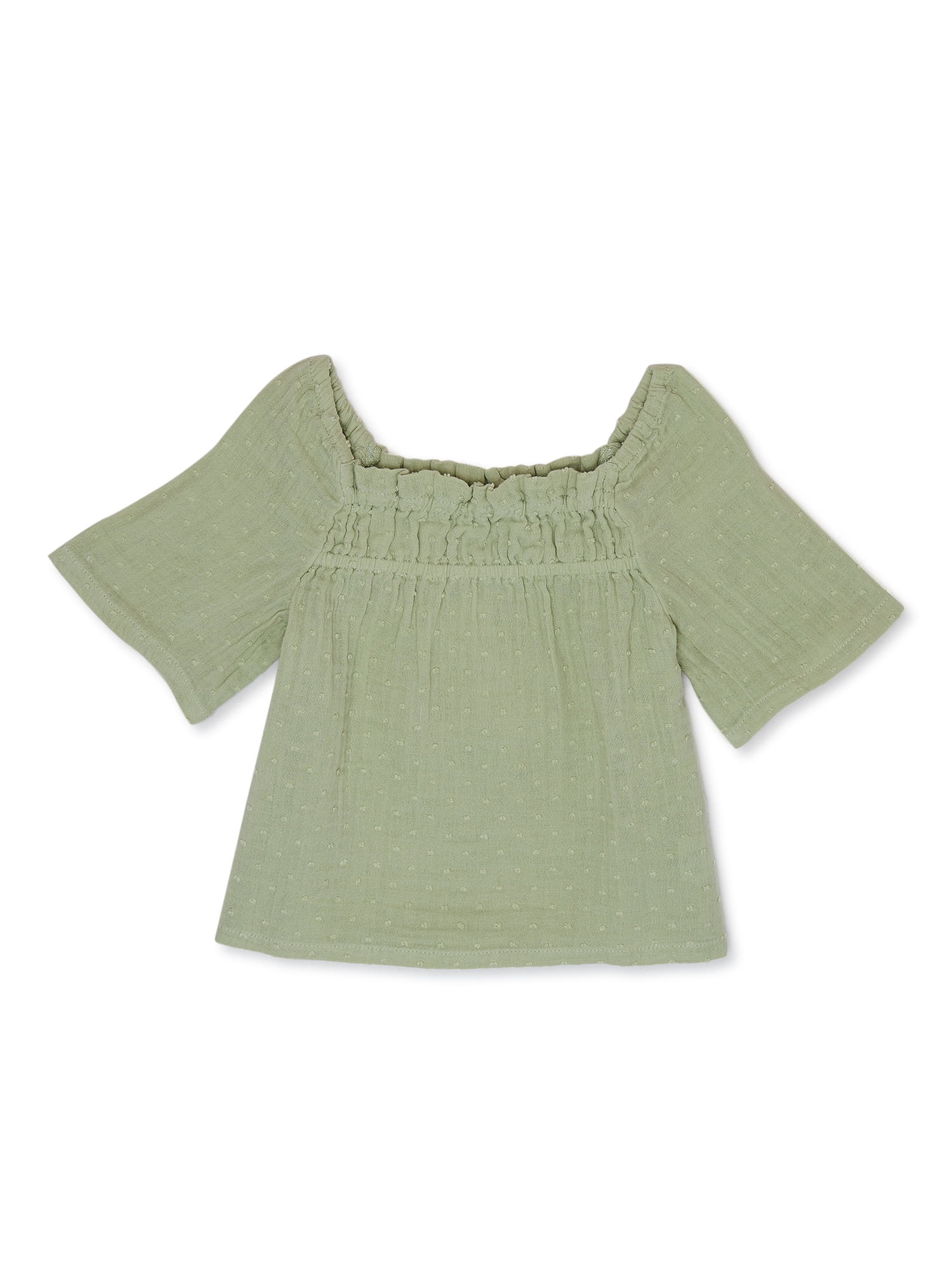 easy-peasy Toddler Girl Swiss Dot Top, Sizes 18M-5T | Walmart (US)