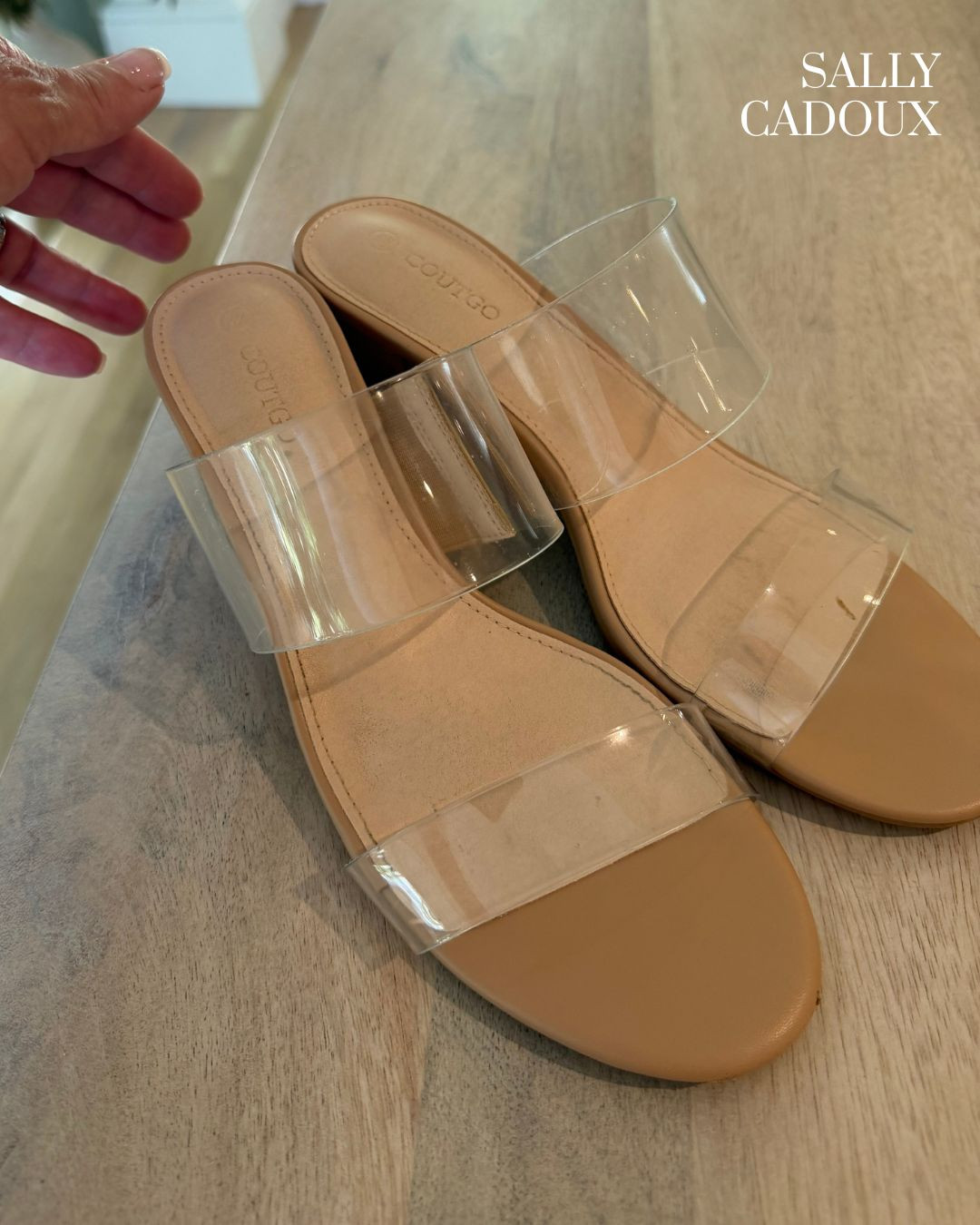 These are the sandals I reach for on repeat. 👡 The clear double straps make them go with absolutely everything — jeans, dresses, skirts, you name it — while the flat sole means comfort all day long. Simple, versatile, and honestly a summer essential.
Linking these on my LTK! 

 #LTKootd #LTKSeasonal #LTKOver40