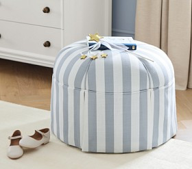 Chris Loves Julia Tufted Ottoman | Pottery Barn Kids