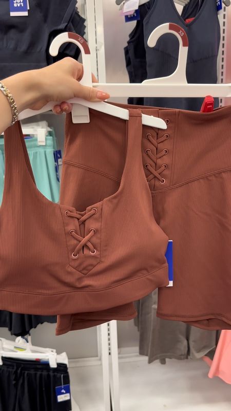  New Target Activewear! Lace up detail ribbed sports bra and bike shorts! 

#LTKFindsUnder50 #LTKStyleTip #LTKFitness