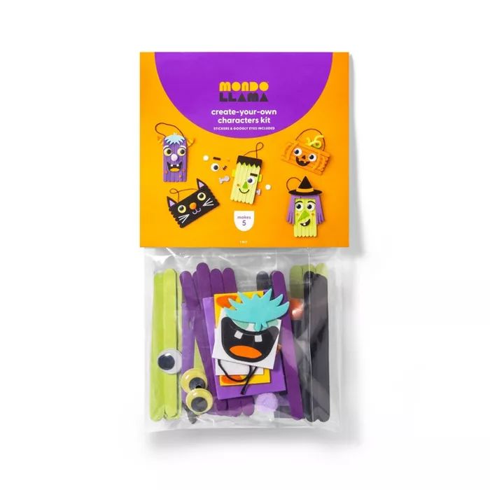 Halloween Stick Character Craft Kit - Mondo Llama™ | Target