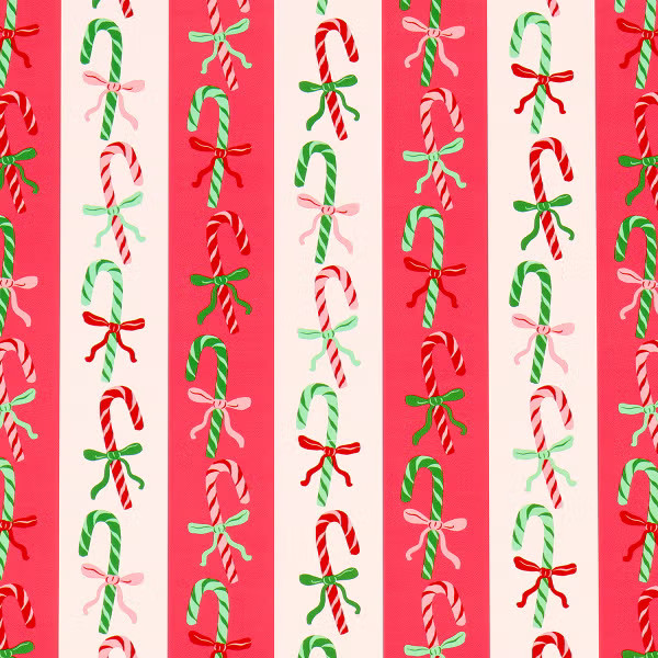 Punch Studio Candy Cane Lane Wrapping Paper | The Container Store