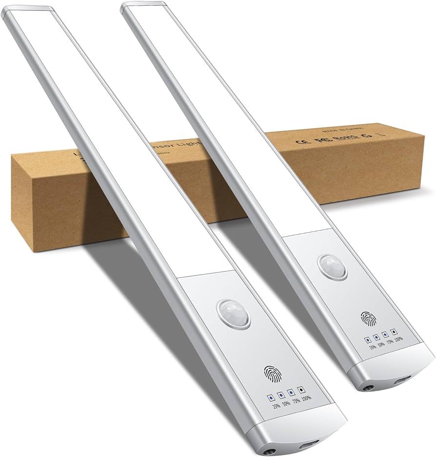 XADITON 44-LED Motion Sensor Cabinet Light - USB Rechargeable, Under Counter Closet Lighting for ... | Amazon (US)