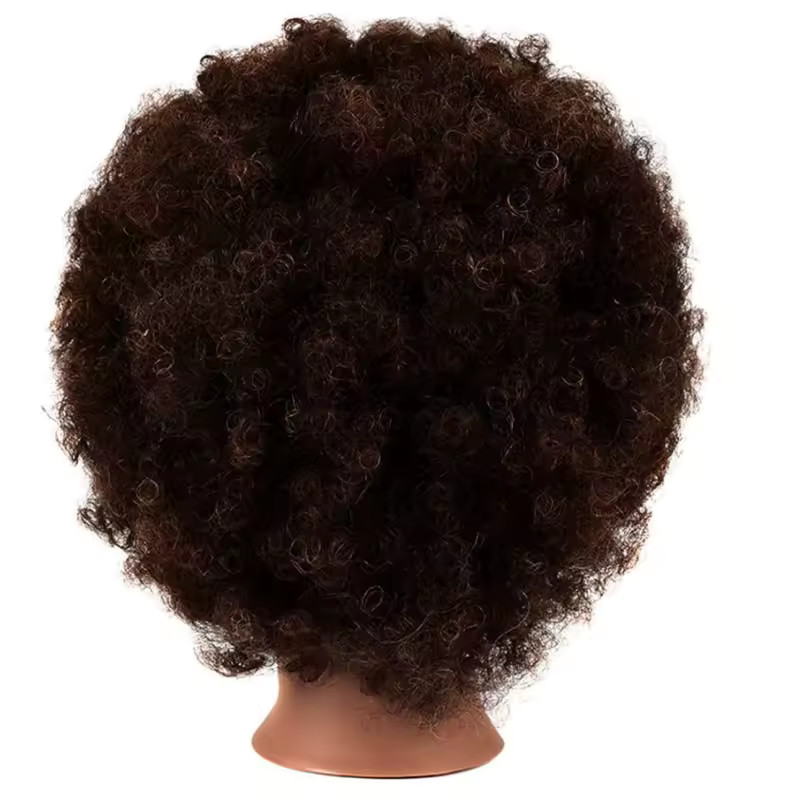 Cabeça de manequim de cabelo encaracolado africano 100% cabelo humano cabelo encaracolado cabele... | Ali Express BR