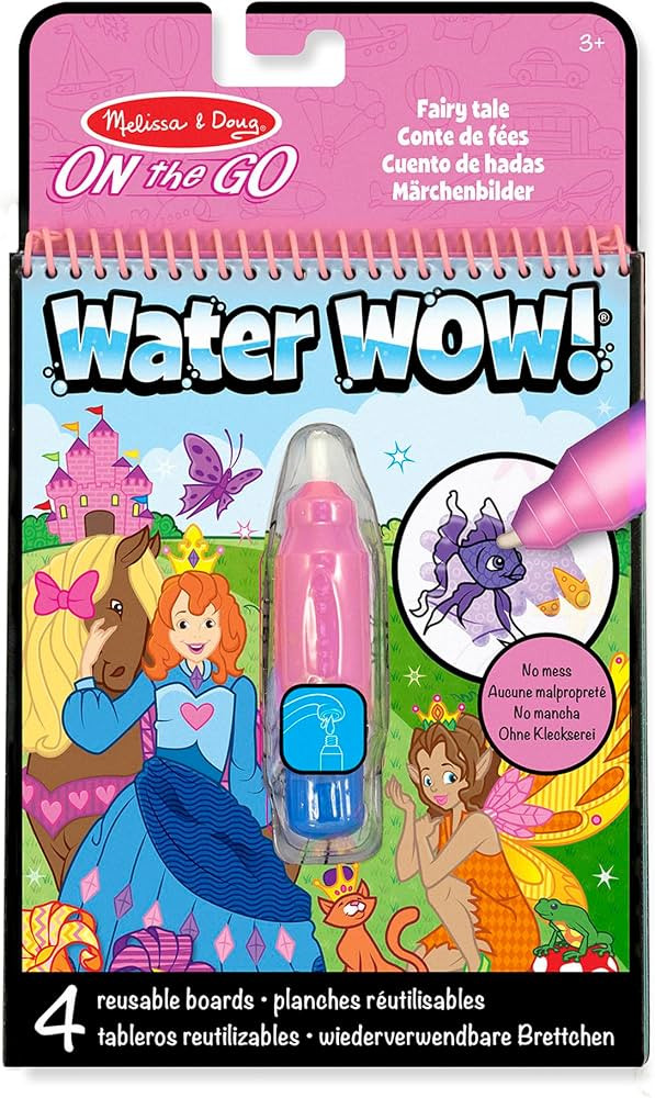 Melissa & Doug On The Go Water Wow! Mess Free Coloring Book, Reusable Water-Reveal Activity Pad, ... | Amazon (US)