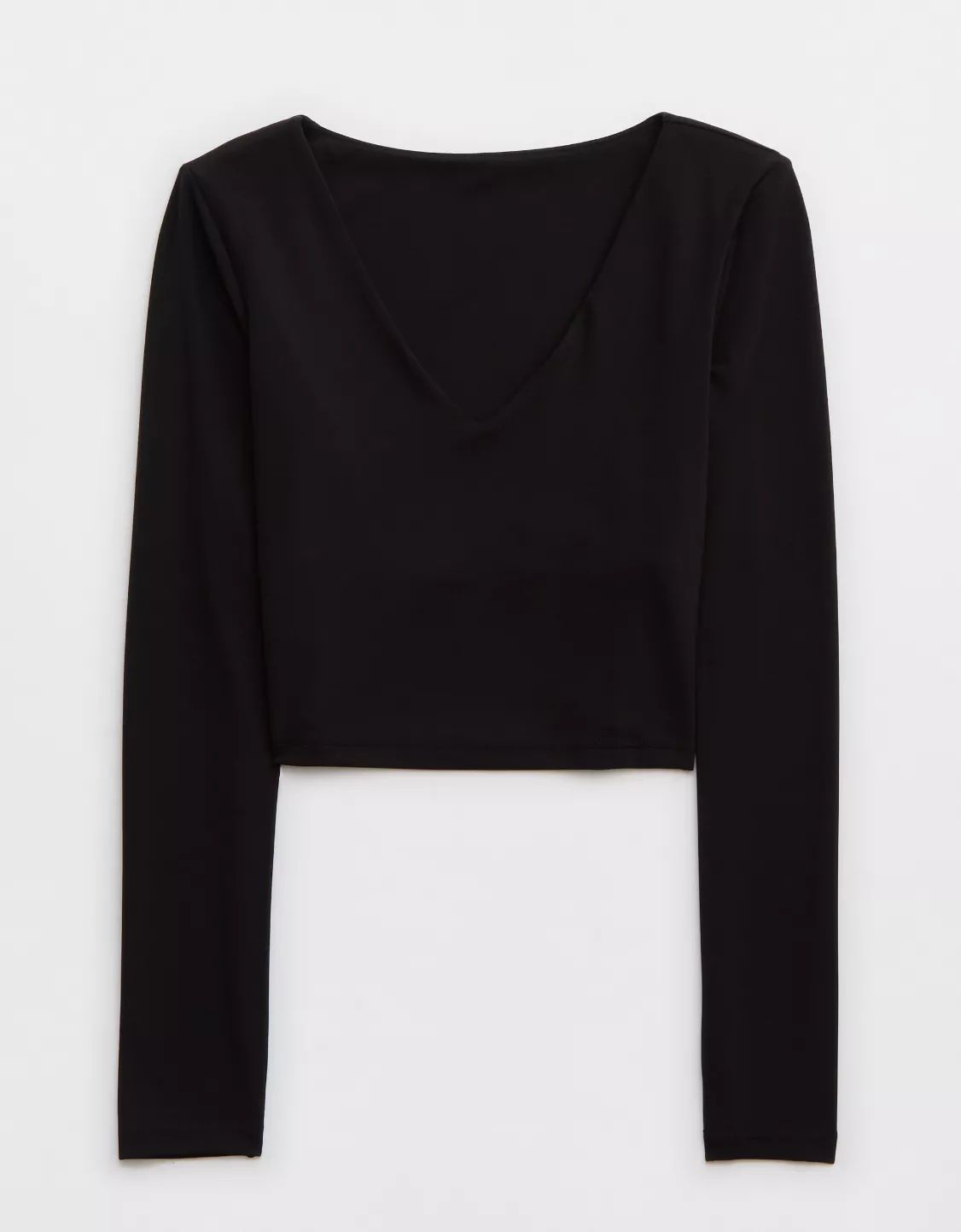 OFFLINE By Aerie Real Me Long Sleeve V-Neck T-Shirt | Aerie