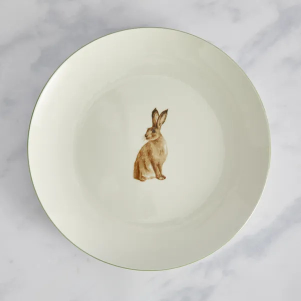 Homestead Hare Porcelain Dinner Plate | Dunelm (migrated)