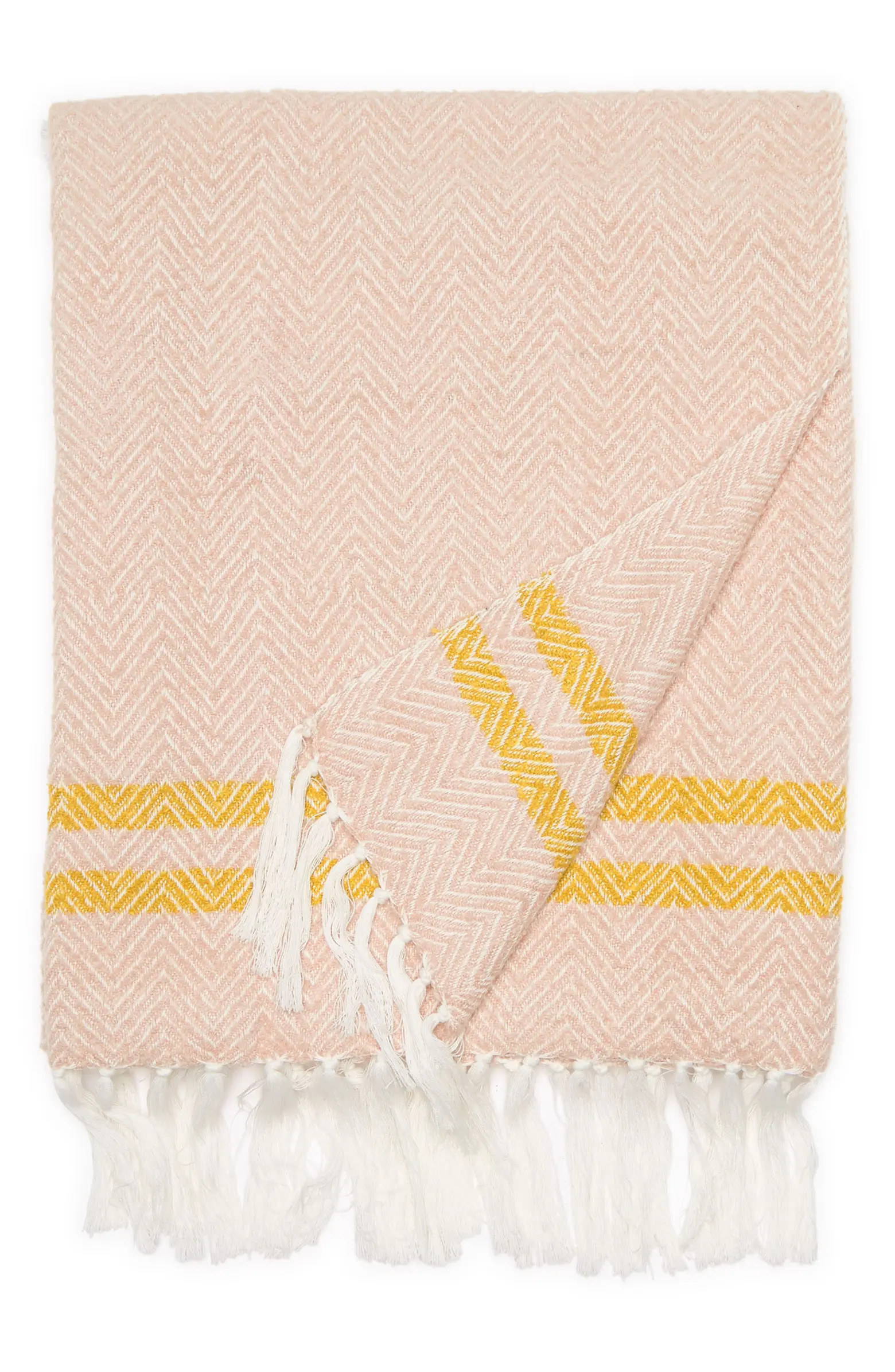 NORDSTROM RACK Herringbone Tassel Throw Blanket | Nordstromrack | Nordstrom Rack