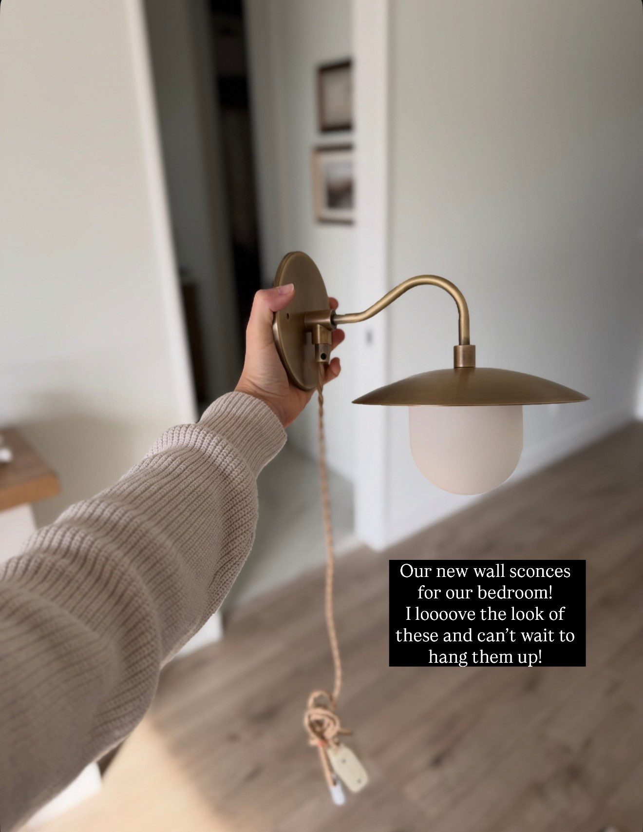 Linked our new wall sconces! I got these in the Antique brass finish, flush mount + matte finish. I also added a plug since these won’t be hardwired!

#LTKHome