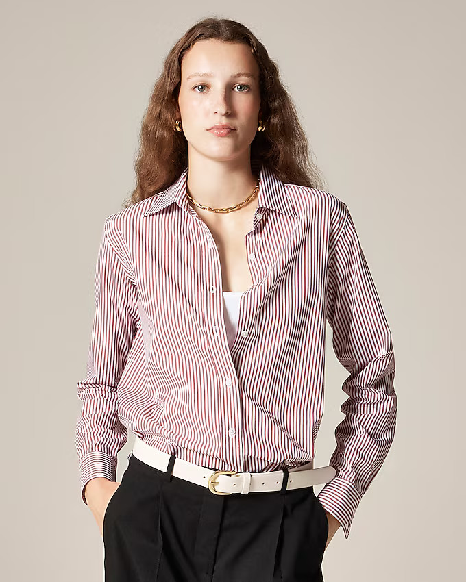 Jules classic-fit shirt in striped cotton poplin | J. Crew US