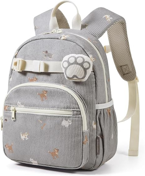 mommore Corduroy Toddler Backpack for Boys 2-4 | Amazon (US)
