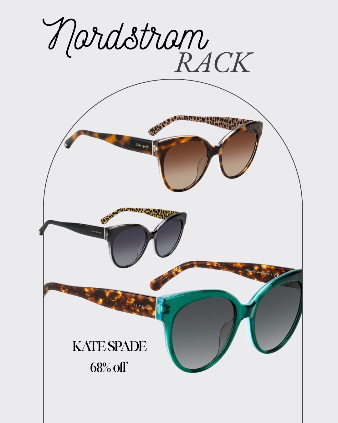 Sunglasses deal of the day 😍

Nordstrom Rack has these in 3 colors + they’re 68% off right now from Kate Spade 👏🏼

Such a good grab for spring and summer before they’re gone ☀️🕶️

Linked for you below! 

#LTKTravel #LTKBeauty #LTKSeasonal