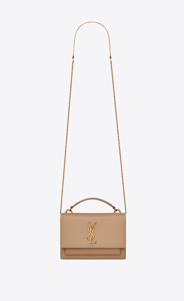 sunset chain wallet in smooth leather | Saint Laurent Inc. (Global)