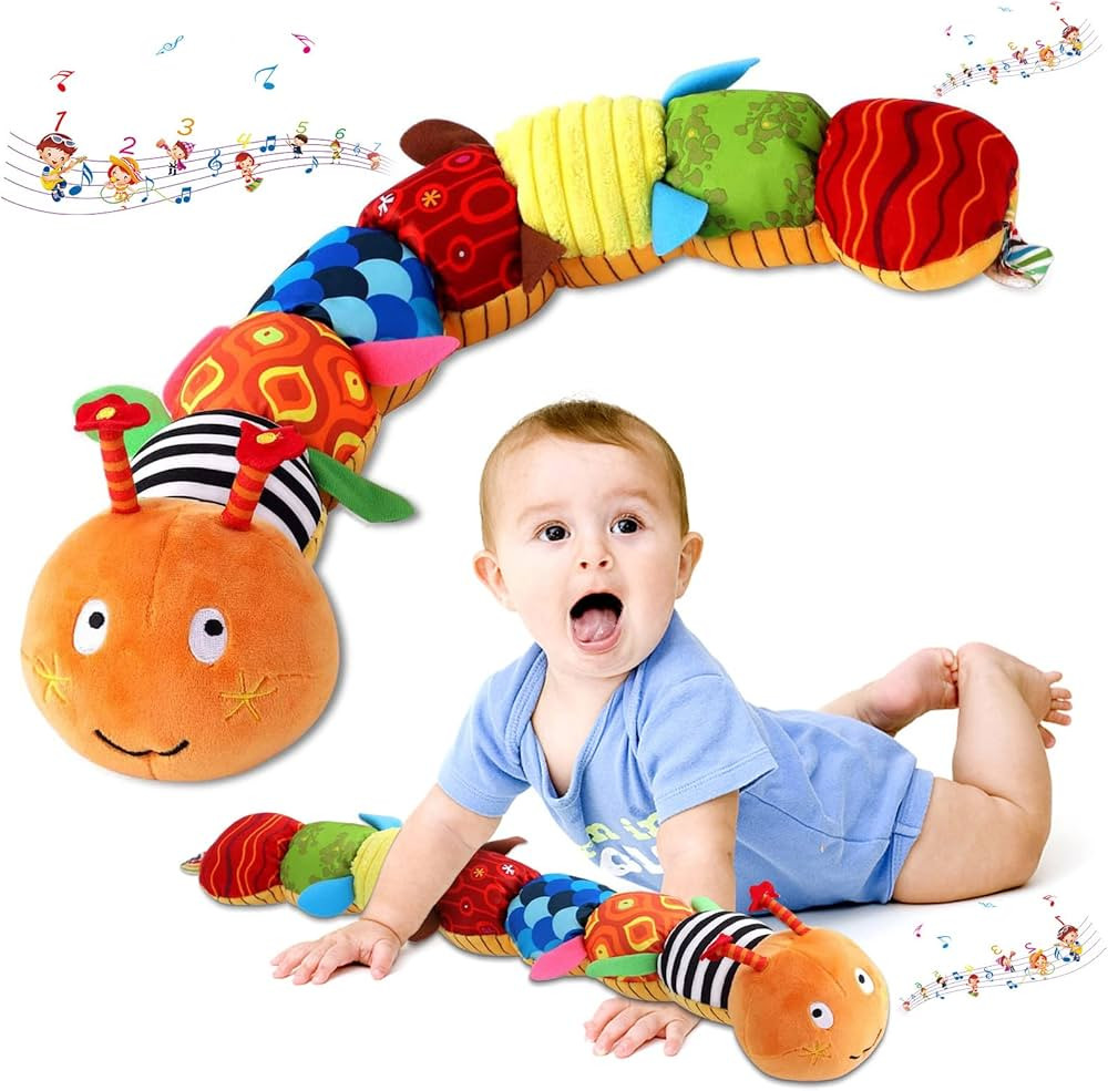ZUCOOP Baby Musical Caterpillar Worm Soft Infant Plush Toys for Babies Newborn Girls Boy Toddler ... | Amazon (US)