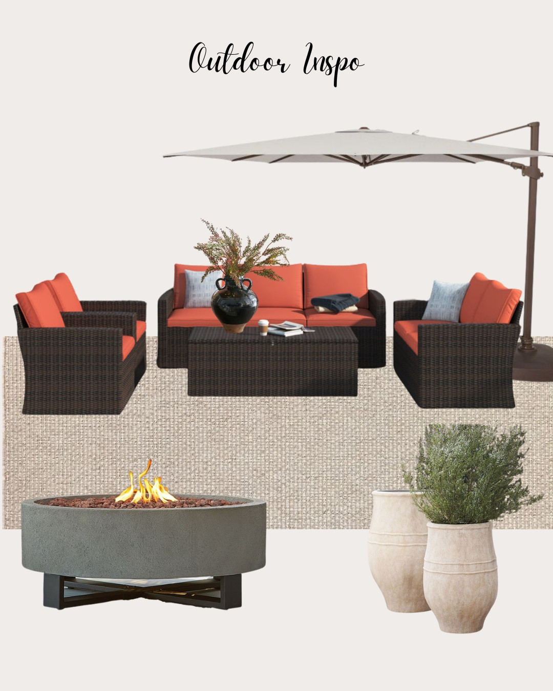 Create a cozy patio you'll love! This setup has everything you need: soft seating, a warm fire pit, and beautiful planters to complete the look. Perfect for relaxing or hosting friends. Turn your outdoor space into a stylish, inviting retreat! Explore these patio pieces to upgrade your backyard today!


patio decor, cozy outdoor spaces, backyard ideas, outdoor fire pit, comfortable patio furniture, stylish outdoor decor, patio inspiration 

 #LTKCyberWeek #LTKHome #LTKFindsUnder100