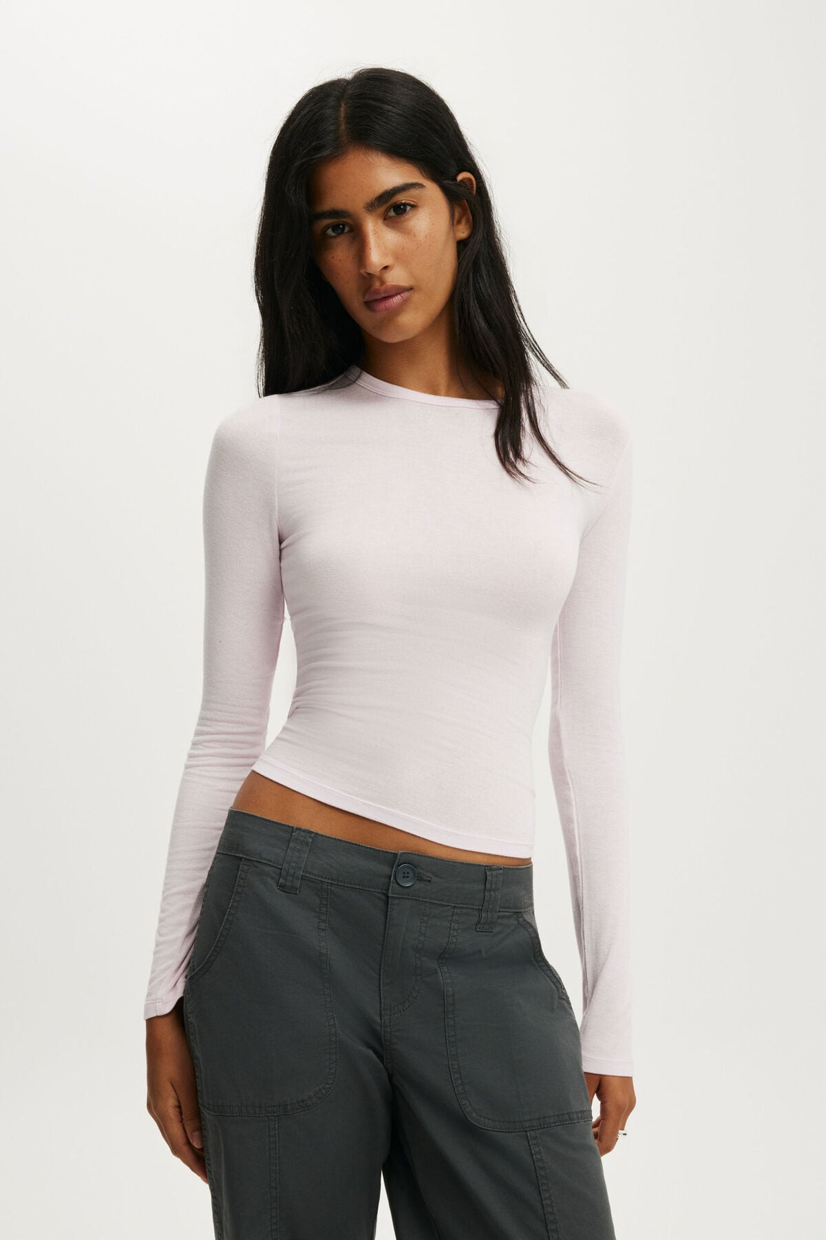 Sheer Layer Crew Long Sleeve | Cotton On (ANZ)