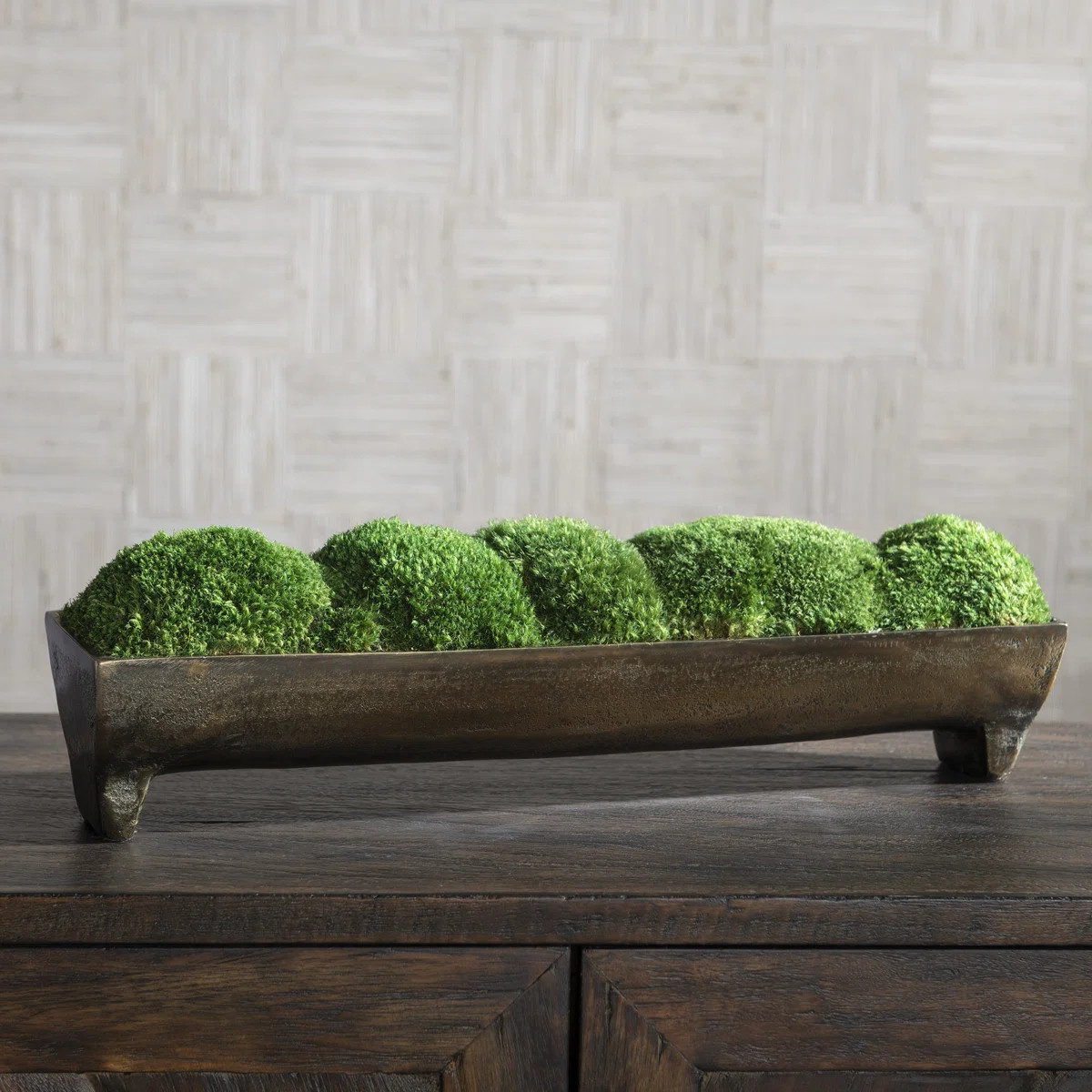 5'' Faux Moss Plant in Decorative Vase | Wayfair North America