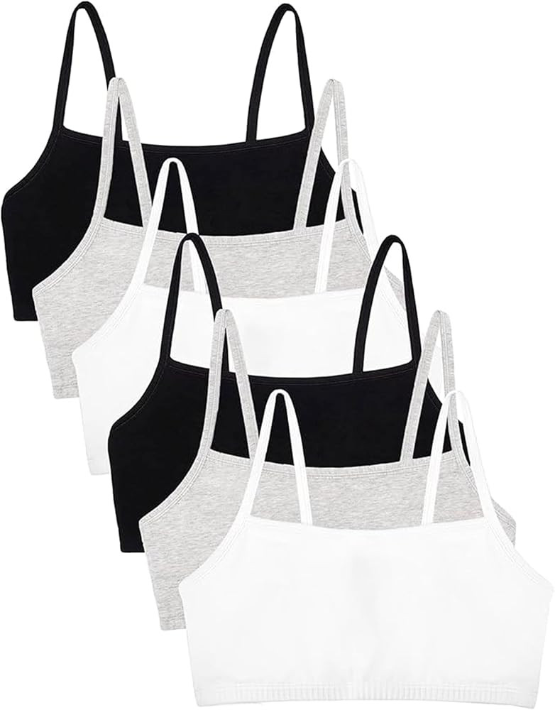 Fruit of the Loom Women's Spaghetti Strap Cotton Cami Sports Bra Multi-Pack | Amazon (US)