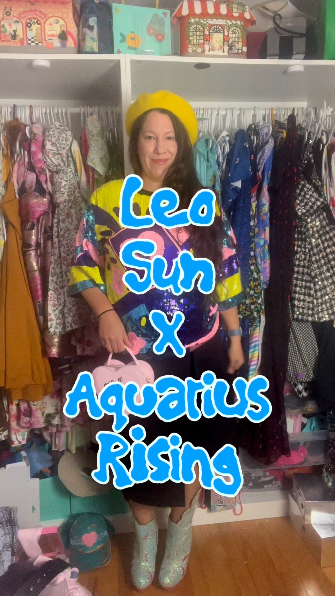 Astrology coded summer & fall style:
Leo Sun x Aquarius Rising 

☀️ Sun sign = Your primary astrology sign (when people ask “what’s your sign?” this is the one you say). Your core self & what motivates you. 

⬆️ Rising sign = How people perceive you & how you present yourself to the world. (Sun sign can be learned with birth month and day; Rising sign needs that info + location & time of birth.) 

♌️ Leo Personality - Confident, charismatic, dramatic, warm, generous, ambitious, proud, strong-willed. 

♒️ Aquarius Personality. - Innovative, independent, intelligent, analytical, unconventional, humanitarian, idealistic, detached. 

This combo is a natural trendsetter, always looking to the future when it comes to fashion (& otherwise). They also love to stand out by being unique. Leo is happy for attention, period, but Aquarius has a rebellious streak and doesn’t want to look like everyone else. 

Style Guide:

- This combo is energized by dramatic visuals with an avant-garde edge so a bold blazer with an unexpected pattern, cutouts, or sleeves is ideal. 

- Leo loves shiny things & Aquarius has a love for futuristic fashion so sequins, iridescence, metallics, and vinyl are a must. 

 - Leo loves striking visuals & Aquarius is into non-conformity so pick pieces that contain mixed patterns or pair a top in one pattern with a skirt in another for a fun twist. 

- For the color palette, stick to iridescent colors and metallics (especially metallic gold & silver), electric blue, purple, turquoise, orange, and bright yellow. 

For this look I chose a sparkly top in bold colors and a sleek split-leg skirt with a bright hat and eccentric sparkly boots. 

Other must-have pieces: Funky oversized sunglasses, holographic bags, t-shirts with rebellious or activist messages, cut-out dresses, unusual heels & boots. 


#LTKFindsUnder100 #LTKStyleTip #LTKSeasonal
