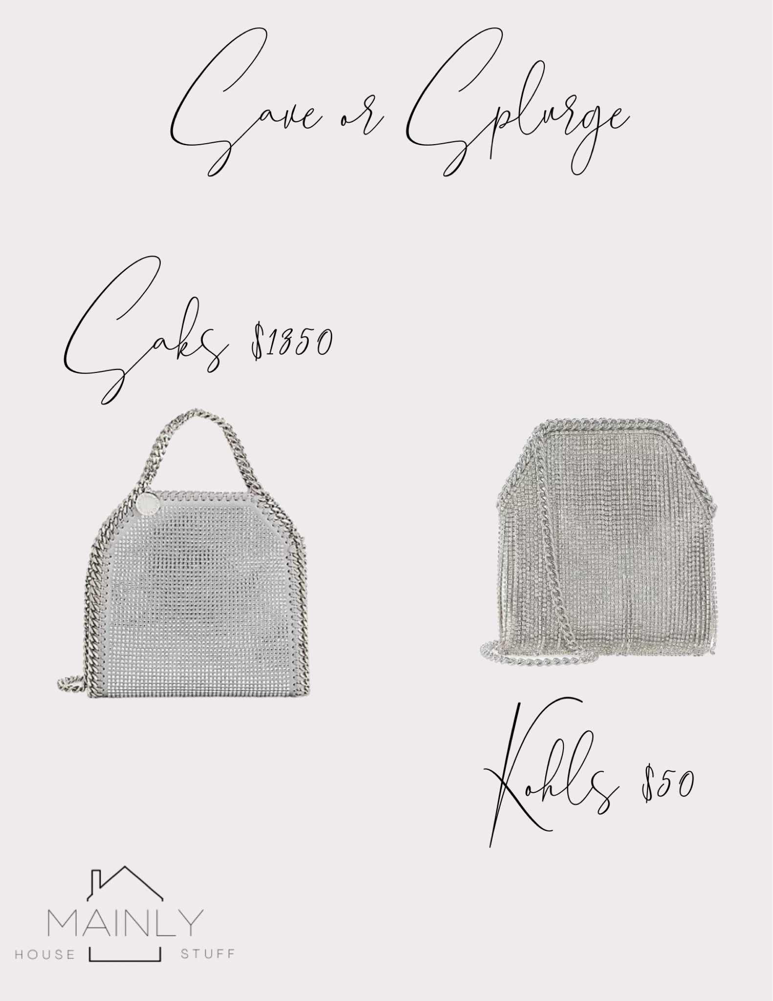 Who said you have to break the bank to be a fashionista? #saks #kohls #saveorsplurge

#LTKstyletip #LTKitbag #LTKFind
