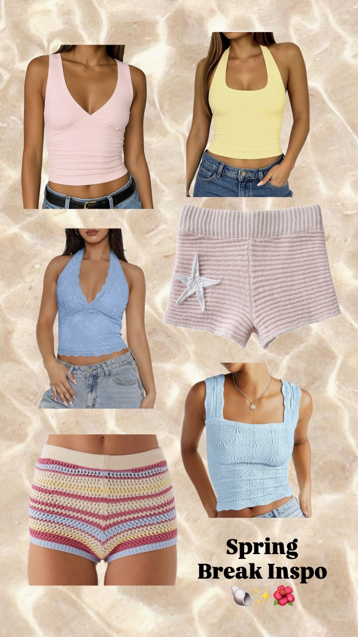 Spring break comfy finds! 🐚✨🌺

Spring break outfit inspo 🌴✨ tropical vacation vibes, beachy aesthetic, coastal cowgirl energy, bikini cover up, flowy maxi skirt, crochet top, platform sandals, oversized sunnies, gold layered jewelry, messy beach waves, glowy makeup, bronzed skin, vacation ready look, resort wear style, poolside outfit, Miami trip outfits, Cabo vacation looks, trendy spring fashion, effortless it-girl style 💛🌊 #SpringBreakStyle #BeachVacationOutfit #ResortWear #CoastalVibes

#LTKSwim #LTKU #LTKSpringSale