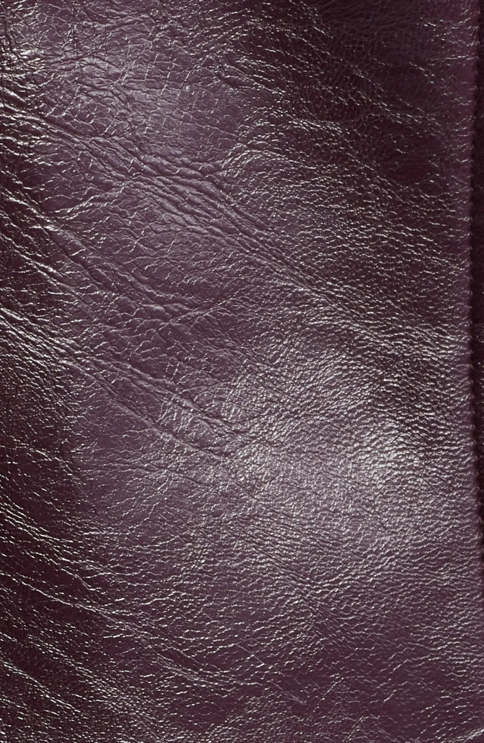 Cleo Faux Fur Collar Faux Leather Crop Jacket | Nordstrom