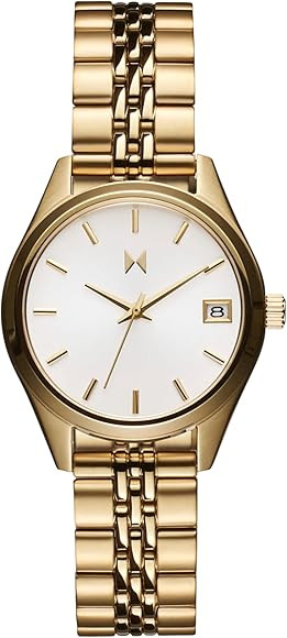 MVMT Rise Women's 3 Hand Quartz Watch, Stainless Steel Link Bracelet Water Resistant up to 5ATM/5... | Amazon (US)