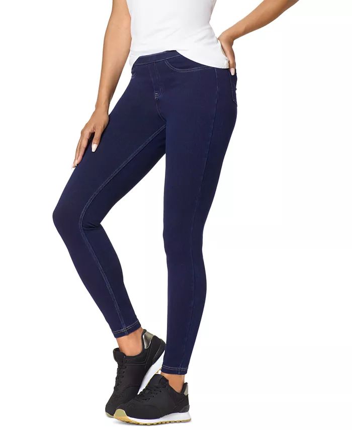 Hue Classic Stretch Denim Leggings, Regular & Plus Sizes - Macy's | Macy's