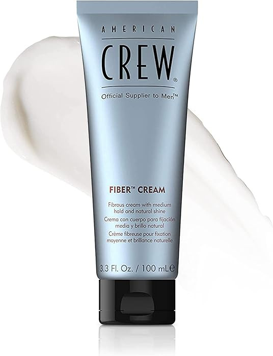American Crew Men's Fiber Cream, Medium-Firm Hold Styling for Frizz Control & Defined Texture, Na... | Amazon (US)