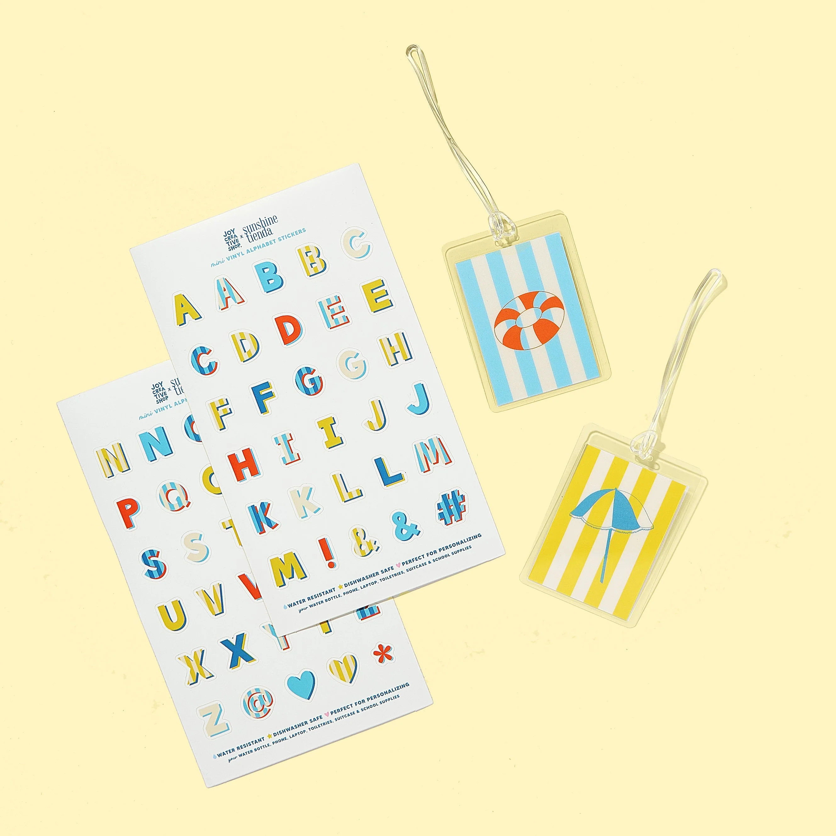 JCS x Sunshine Tienda Sticker & Luggage Tag Bundle | Joy Creative Shop