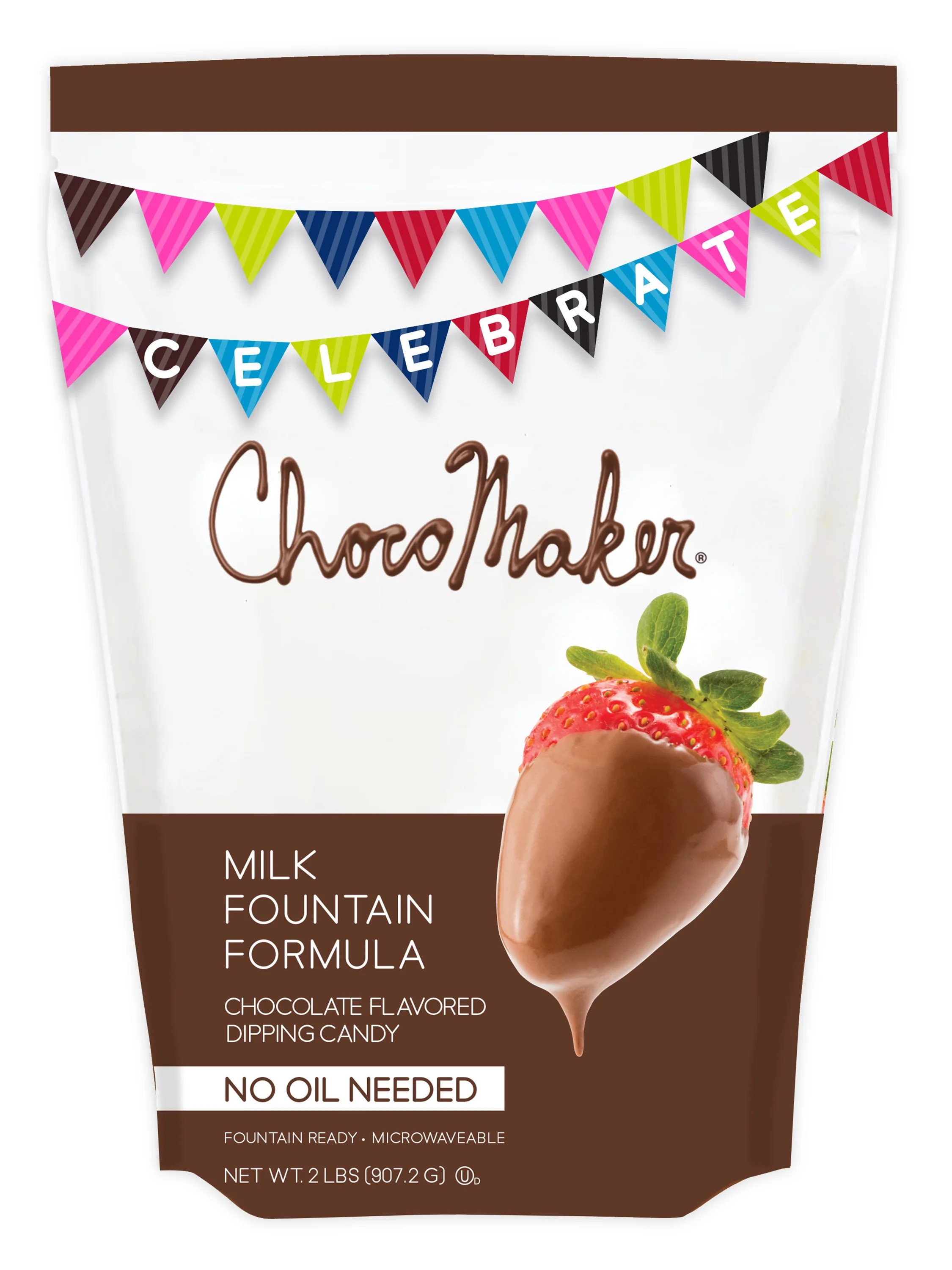 ChocoMaker Milk Chocolate Fondue Dipping Chocolate, Fountain Formula, 2 lb (907.2g) Bag, Gluten F... | Walmart (US)