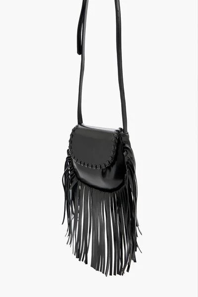 Faux Leather Fringe Crossbody Bag | Forever 21