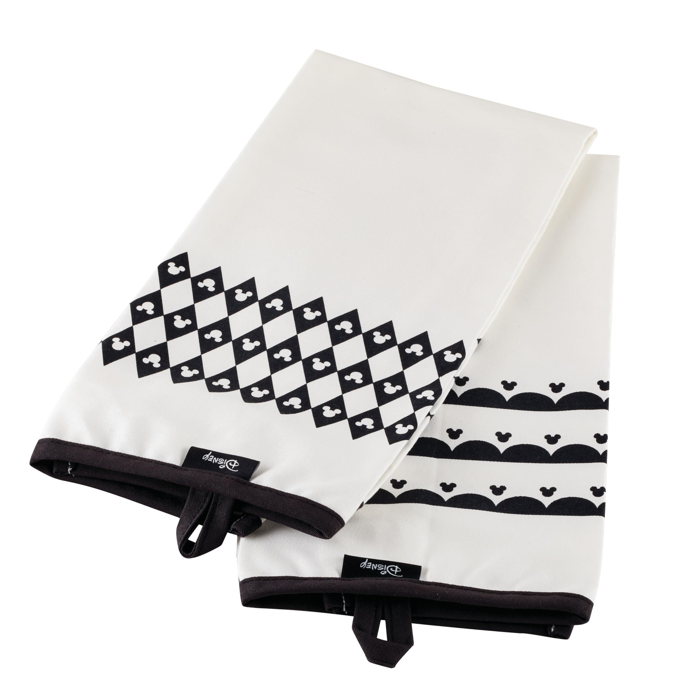Disney Home Monochrome Kitchen Towels, 2 Piece - White | Amazon (US)